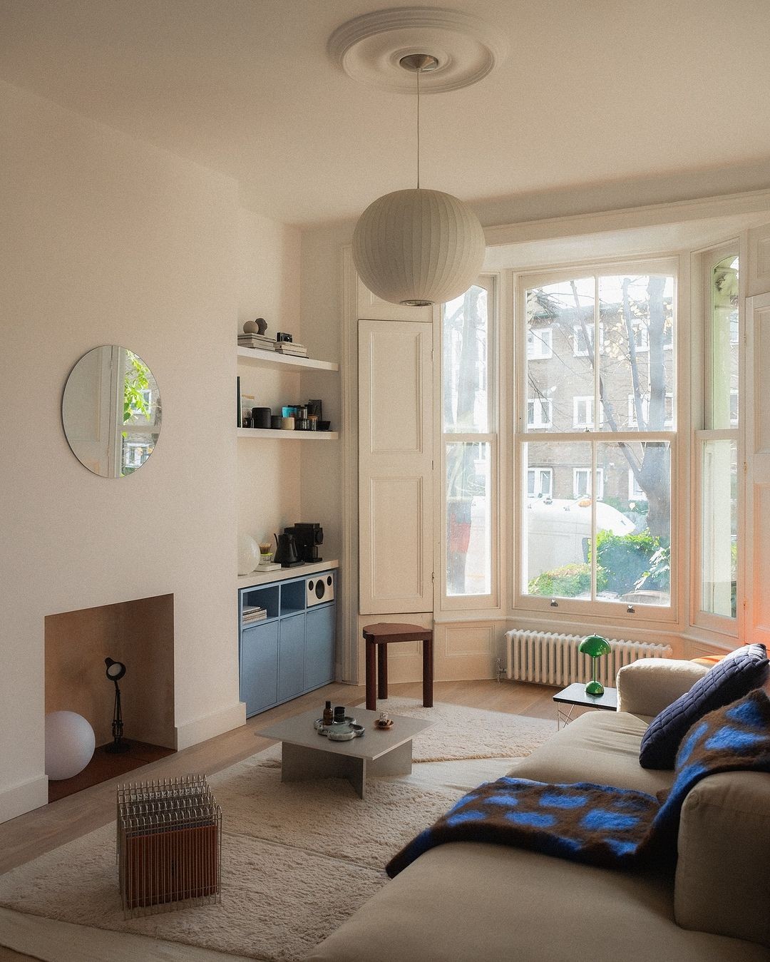Restored Victorian shutters on heritage window